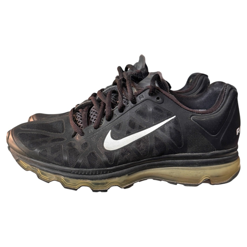 Nike Air Max 2011 Running Shoes Black Silver mens Size‎ 8 Sneakers